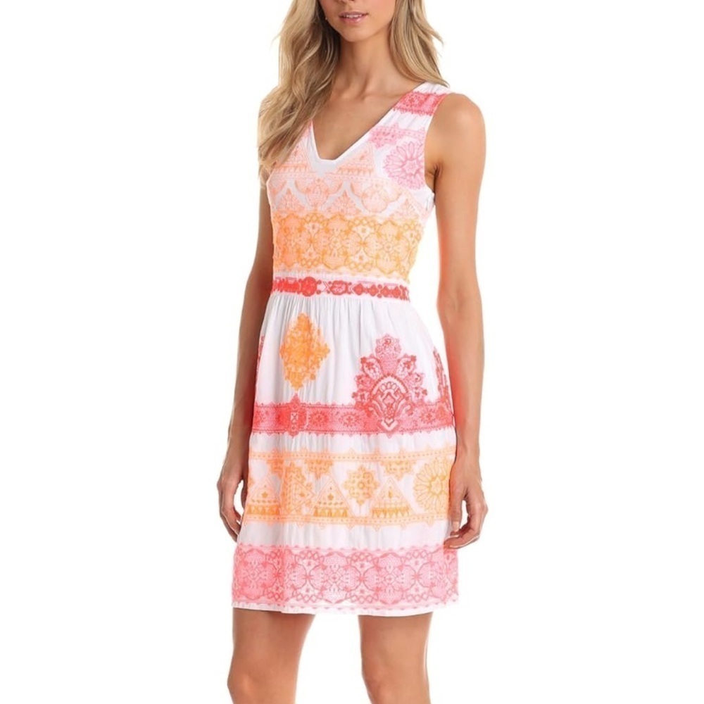 Yoana Baraschi for Anthropology, Women's Multi Neon Party Mini Dress, size 6